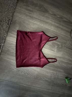Adidas x Ivy Park Velour Bralette Cherry Wood